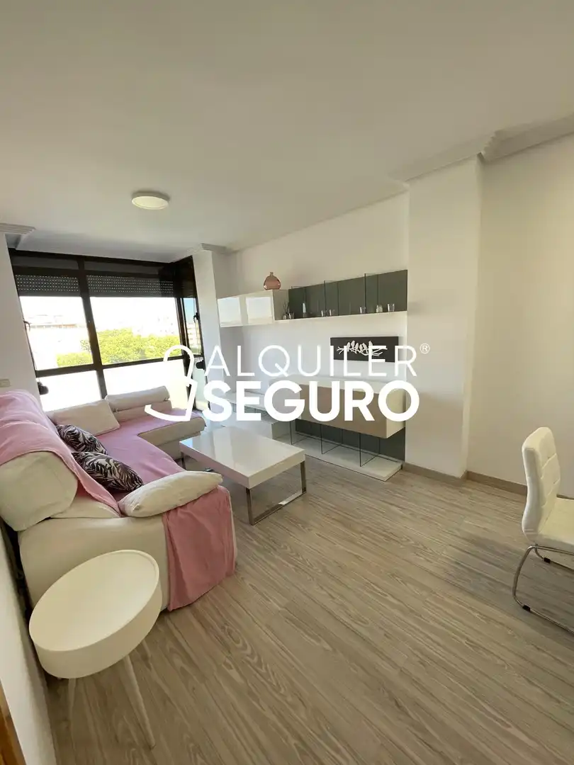 Living room of Flat for rent in Madrid  with Air Conditioner, Heating and Storage room