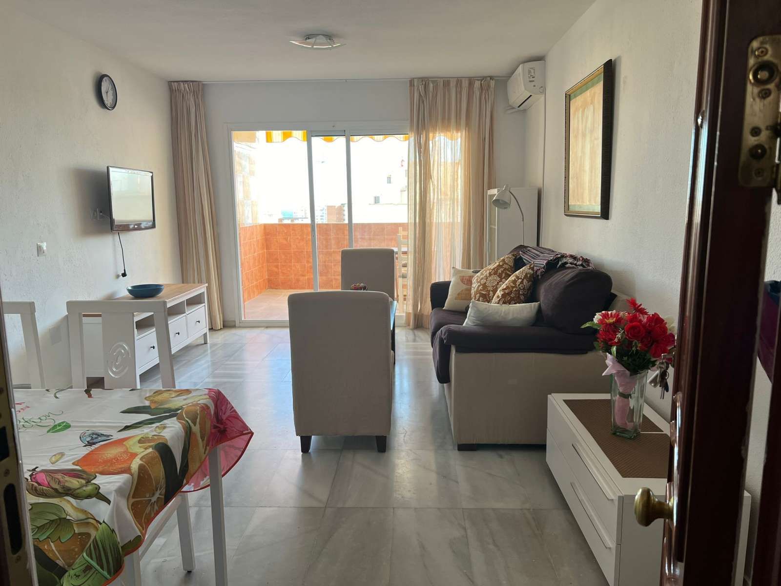Bedroom of Apartment to share in Benalmádena  with Air Conditioner and Terrace