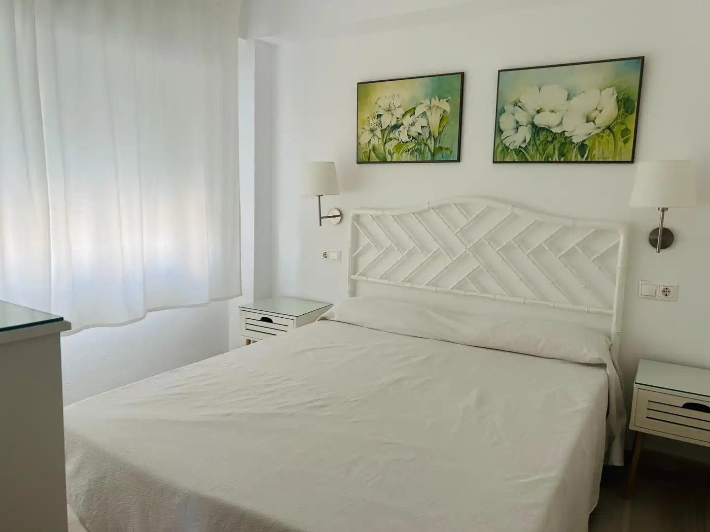 Schlafzimmer von Wohnungen zur Miete in Fuengirola mit Klimaanlage, Terrasse und Möbliert
