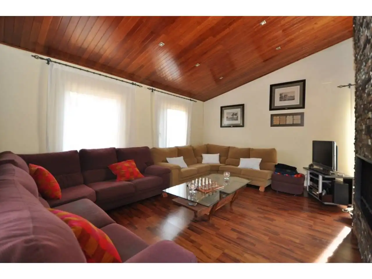 Sala de estar de Casa o chalet en venta en Blanes con Calefacción, Parquet y Terraza
