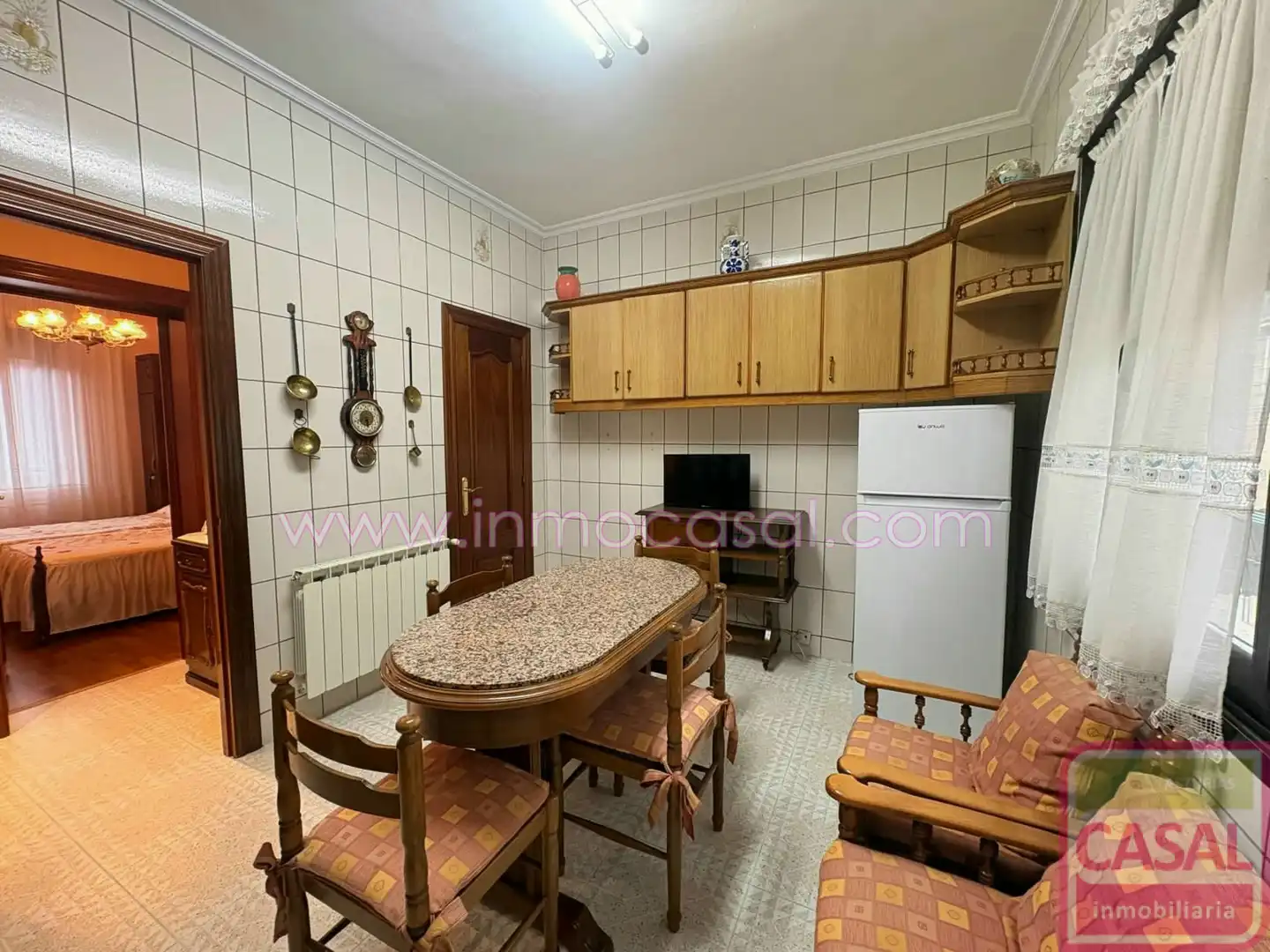 Kitchen of Flat for rent in Aller  with Heating, Storage room and Furnished