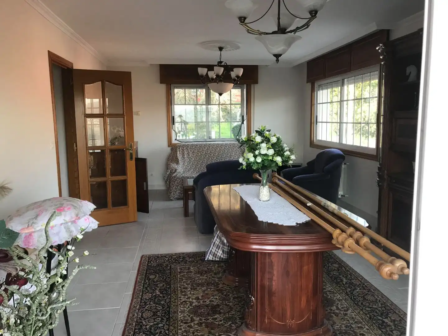 Esszimmer von Haus oder Chalet zur Miete in O Rosal   mit Heizung, Privatgarten und Terrasse