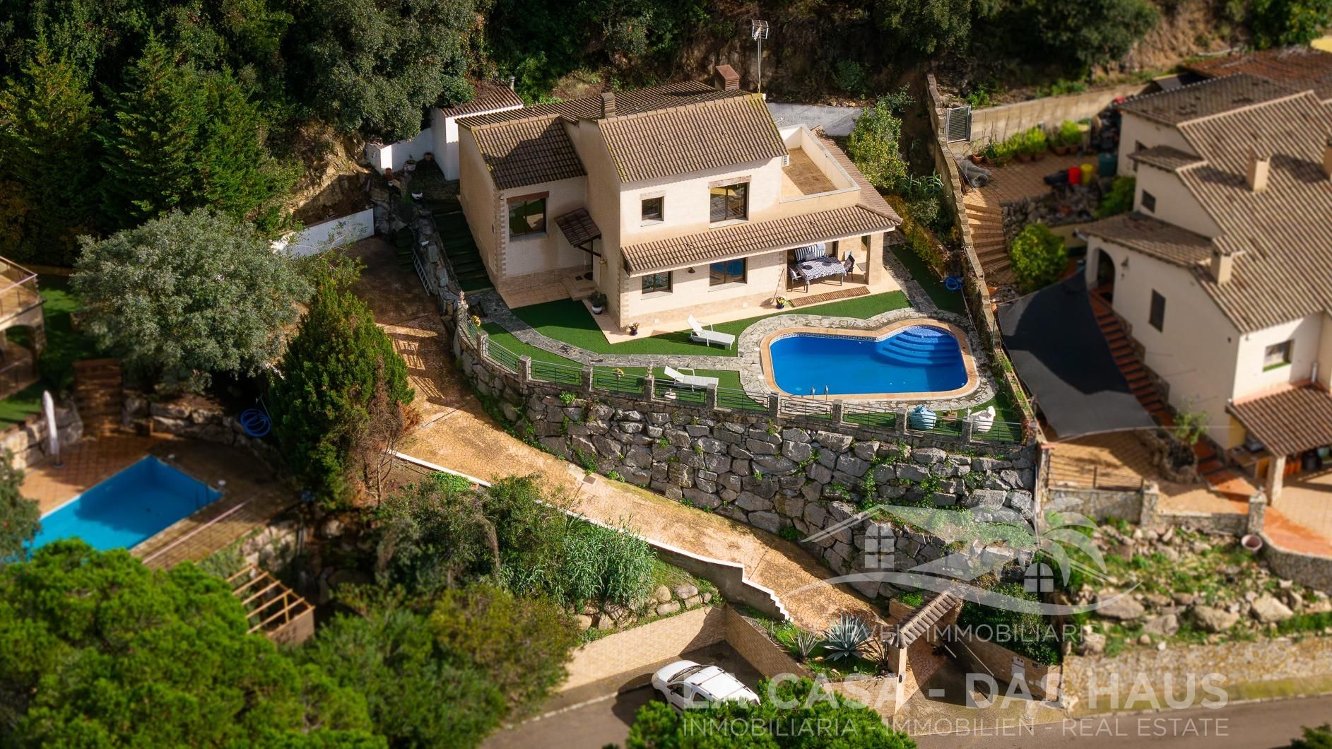 Vista exterior de Casa o xalet en venda en Lloret de Mar amb Aire condicionat, Calefacció i Jardí privat