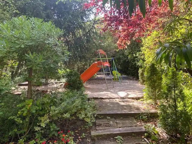 Garden of Flat for rent in Madrid  with Air Conditioner, Heating and Storage room