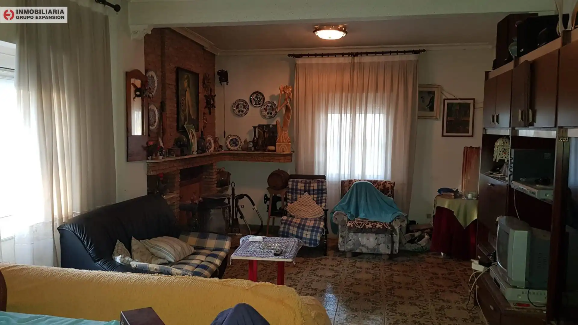 Sala d'estar de Casa o xalet en venda en Aspe amb Jardí privat, Terrassa i Traster