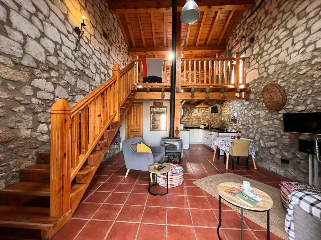 Sala de estar de Casa adosada en venta en Rublacedo de Abajo con Calefacción, Jardín privado y Terraza