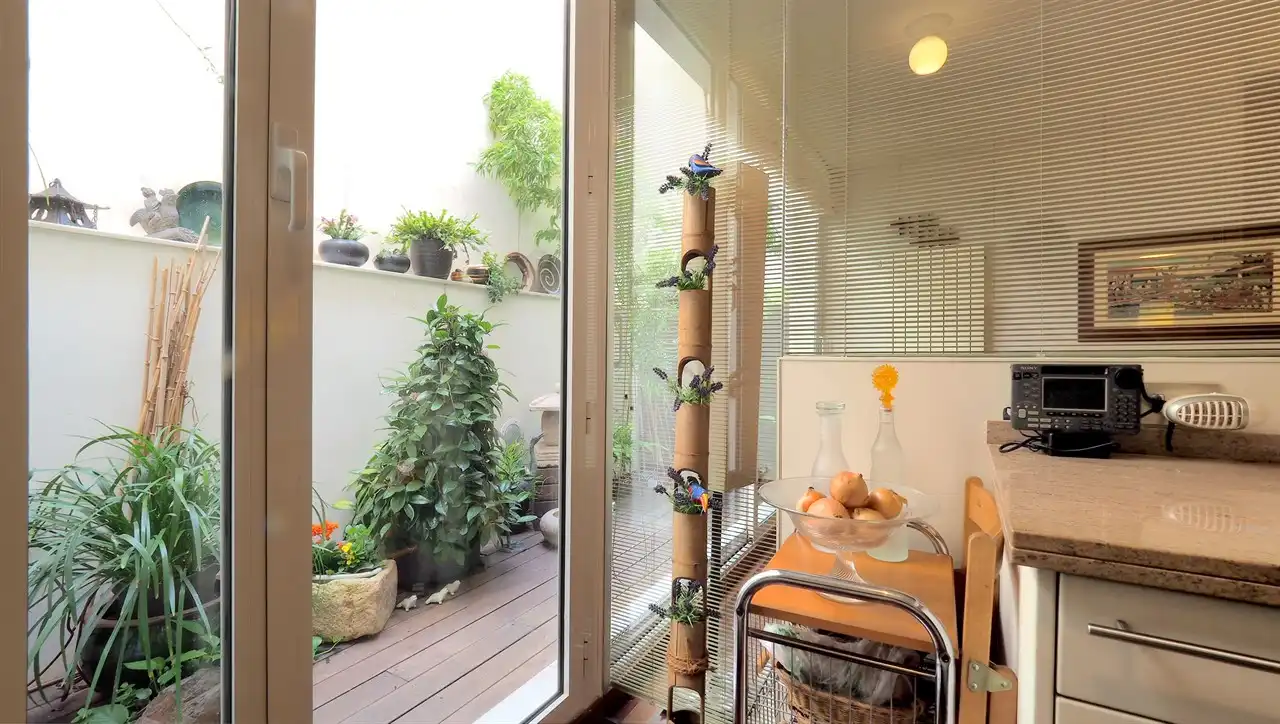 Balcony of Houses for sale in Barcelona  with Parquet flooring, Terrace and Furnished