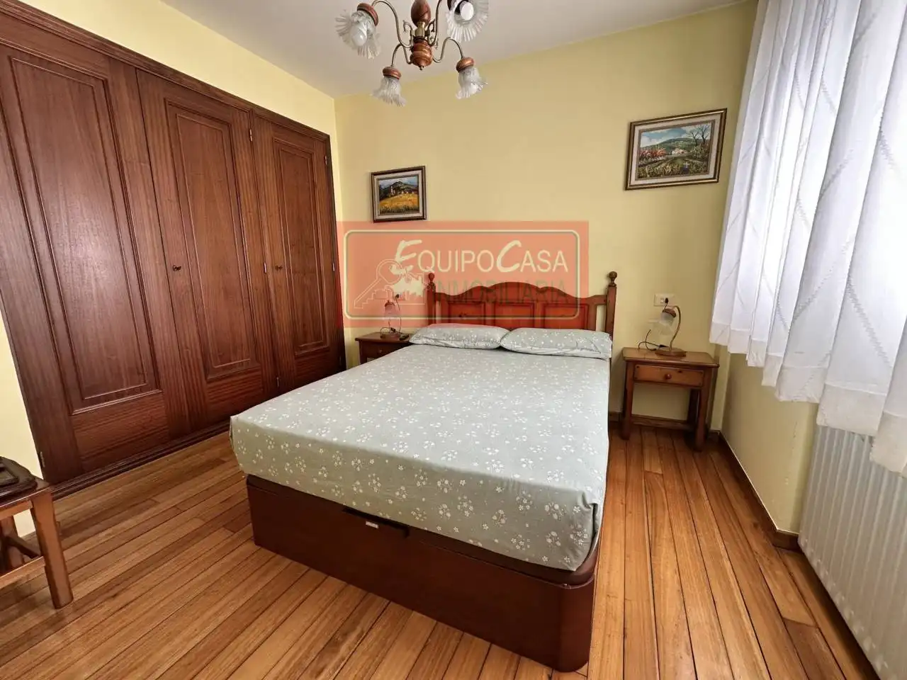 Bedroom of Apartments for rent in Lugo  with Heating, Parquet flooring and Furnished
