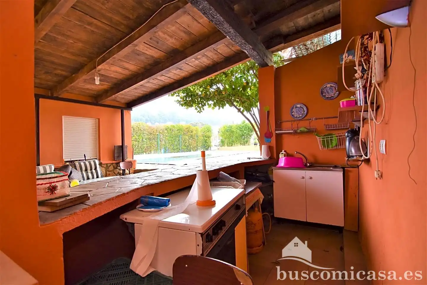 Cocina de Casa o chalet en venta en Rus con Jardín privado, Trastero y Piscina