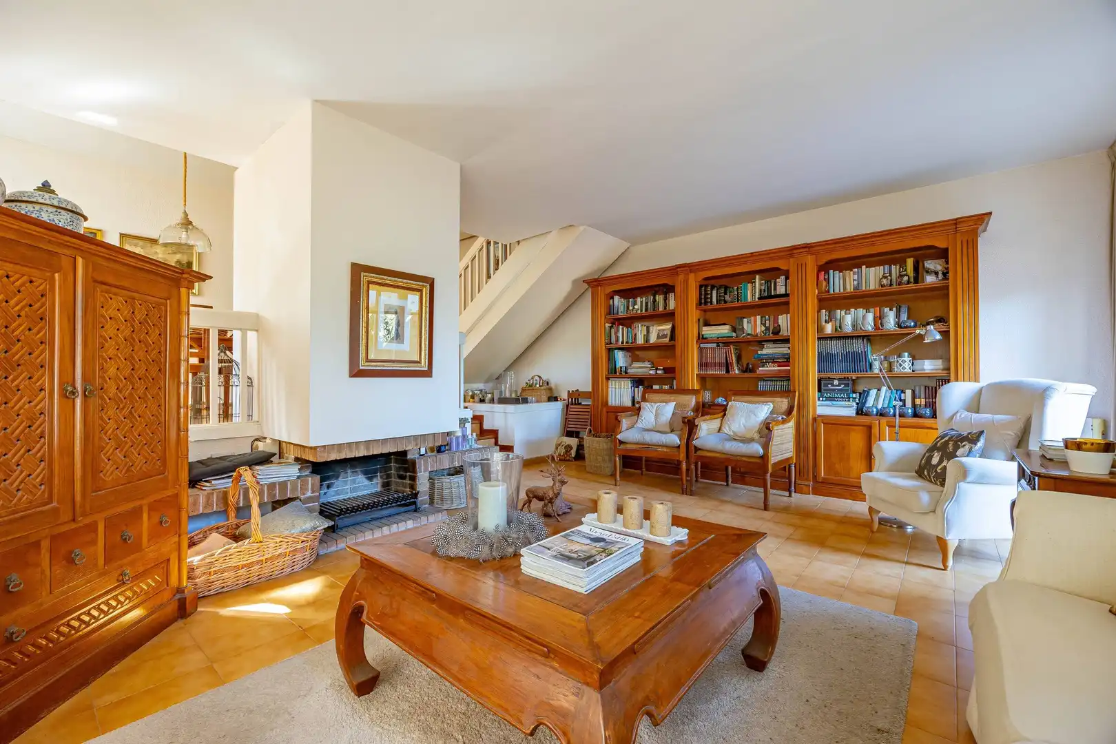 Sala de estar de Casa o chalet en venta en Santa Brígida con Calefacción, Jardín privado y Terraza