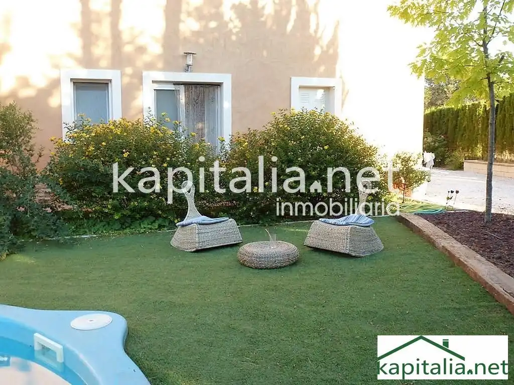 Garden of Houses for sale in Alcoy / Alcoi  with Heating, Private garden and Parquet flooring