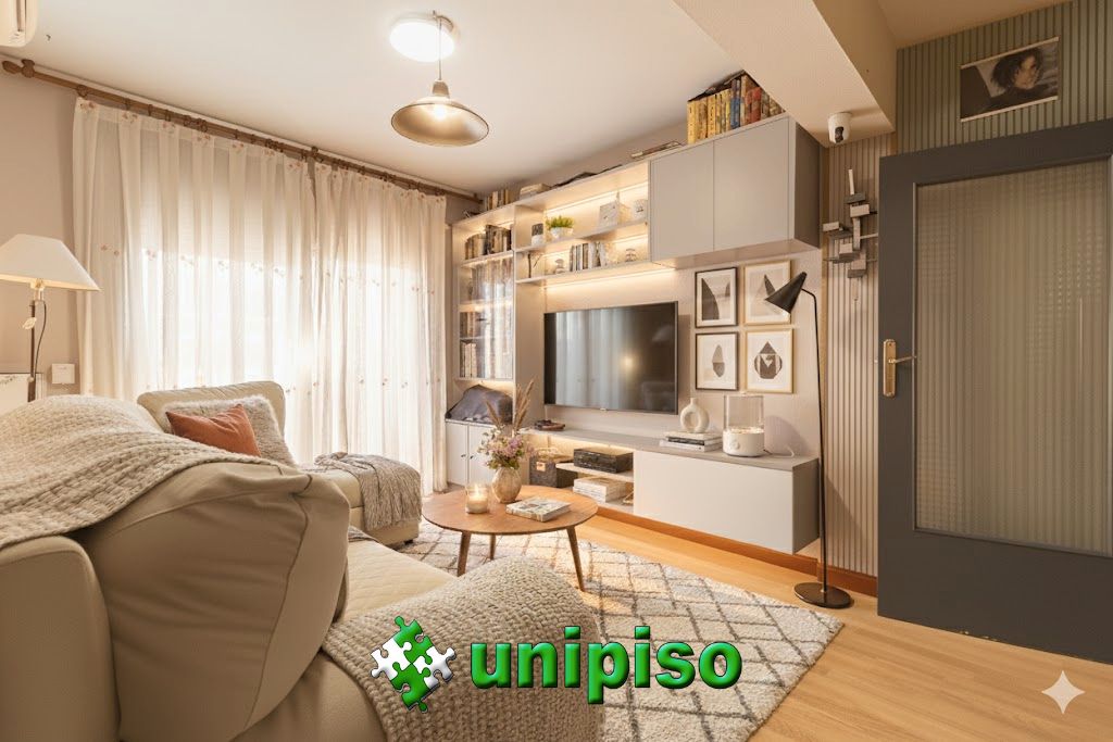Living room of Flat for sale in Leganés  with Air Conditioner, Parquet flooring and Terrace