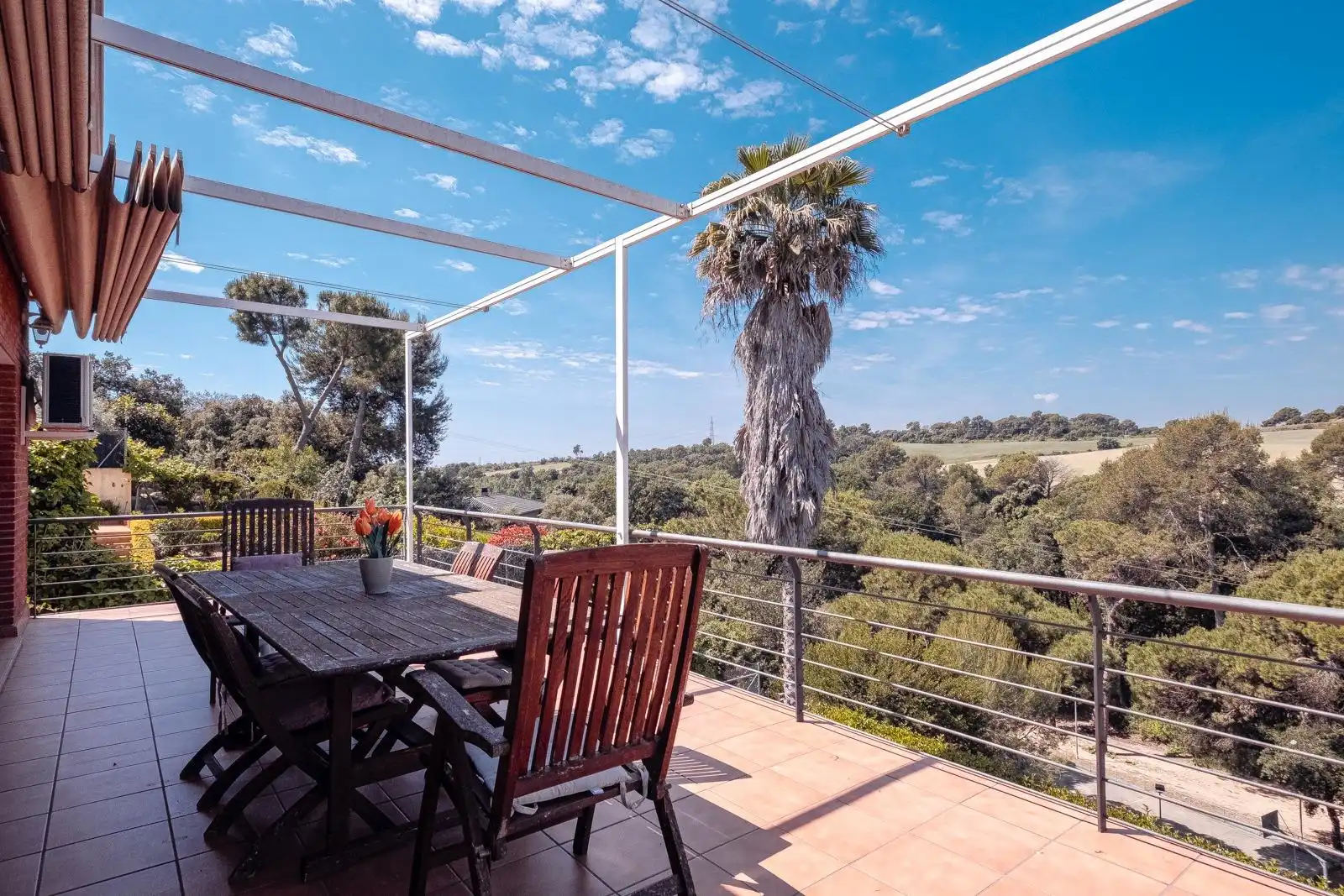 Terrassa de Casa o xalet en venda en Caldes de Montbui amb Calefacció, Jardí privat i Terrassa