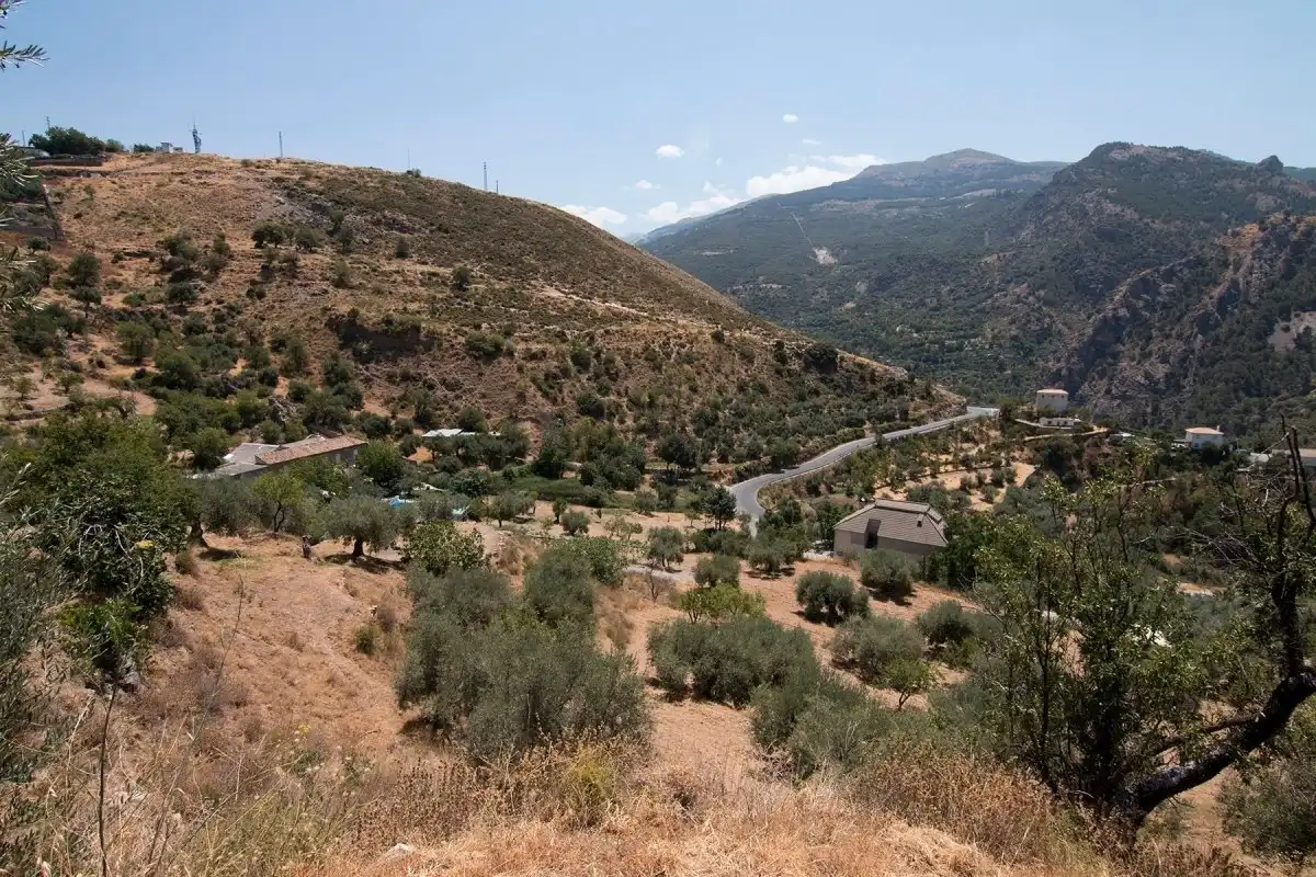 Vista exterior de Finca rústica en venta en Güéjar Sierra con Jardín privado, Terraza y Piscina