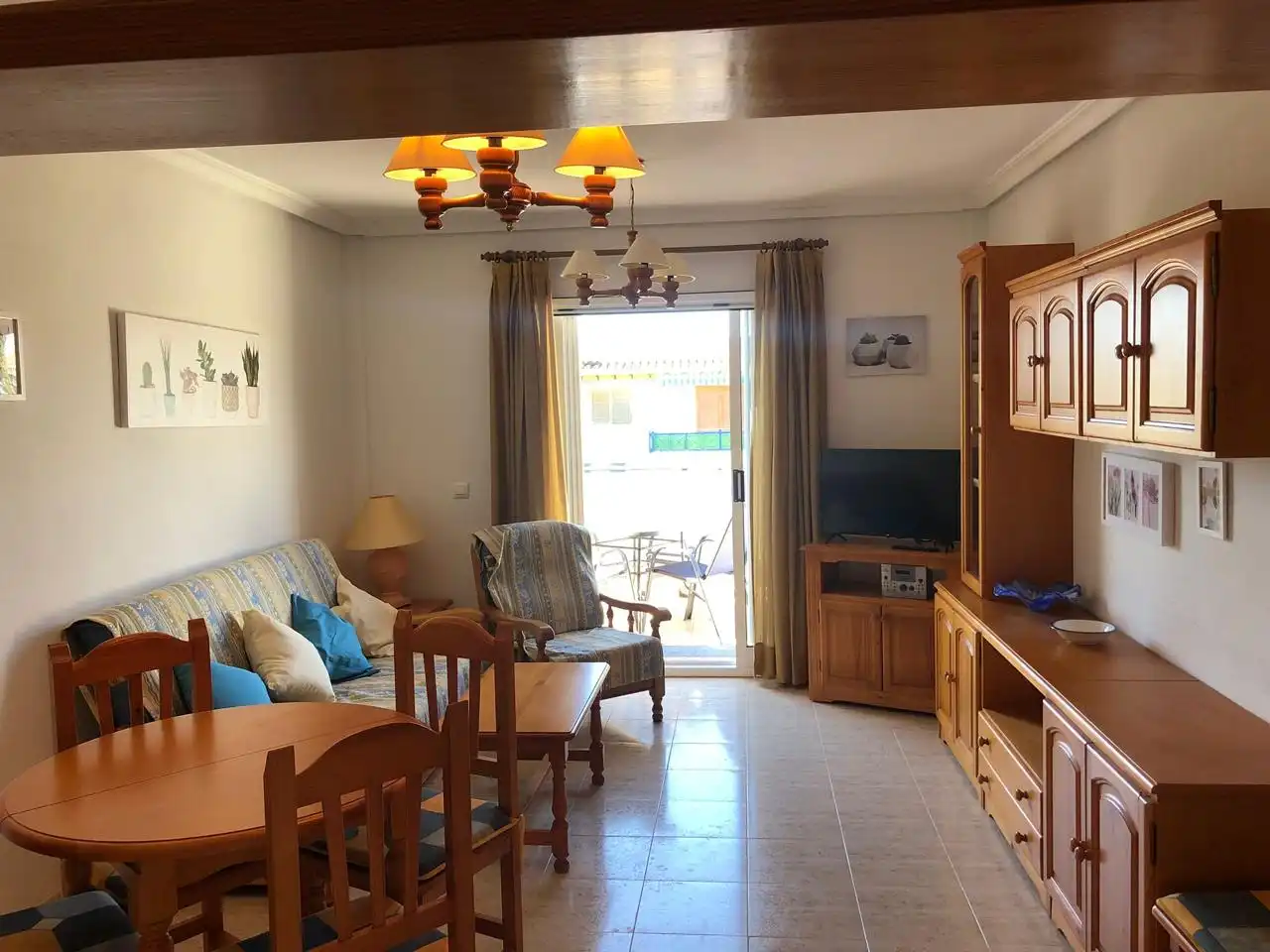 Wohnzimmer von Wohnung zur Miete in Vera mit Klimaanlage, Terrasse und Möbliert