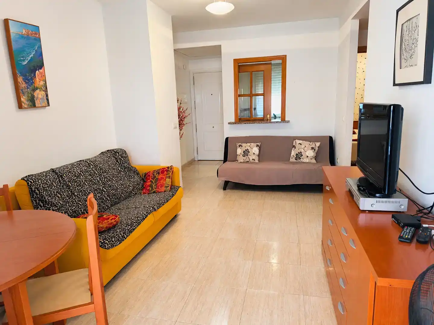 Sala d'estar de Apartament en venda en Oropesa del Mar / Orpesa amb Aire condicionat, Piscina i Balcó