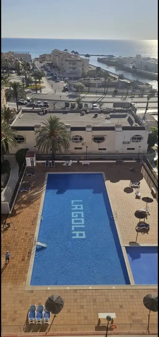 Piscina de Apartamento de alquiler en La Manga del Mar Menor con Calefacción, Piscina y Amueblado