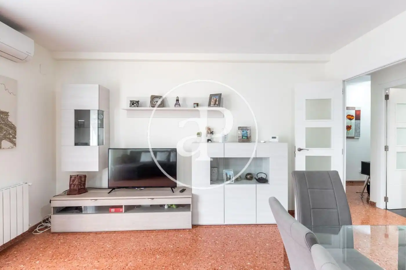 Living room of Flat for rent in Valencia  with Heating, Furnished and Balcony