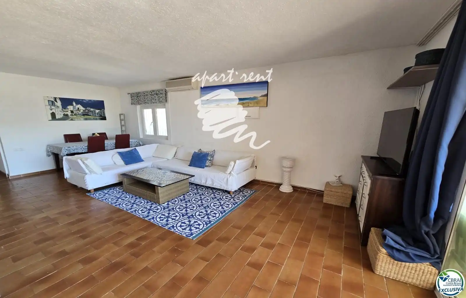 Sala de estar de Piso en venta en Empuriabrava con Aire acondicionado, Calefacción y Terraza