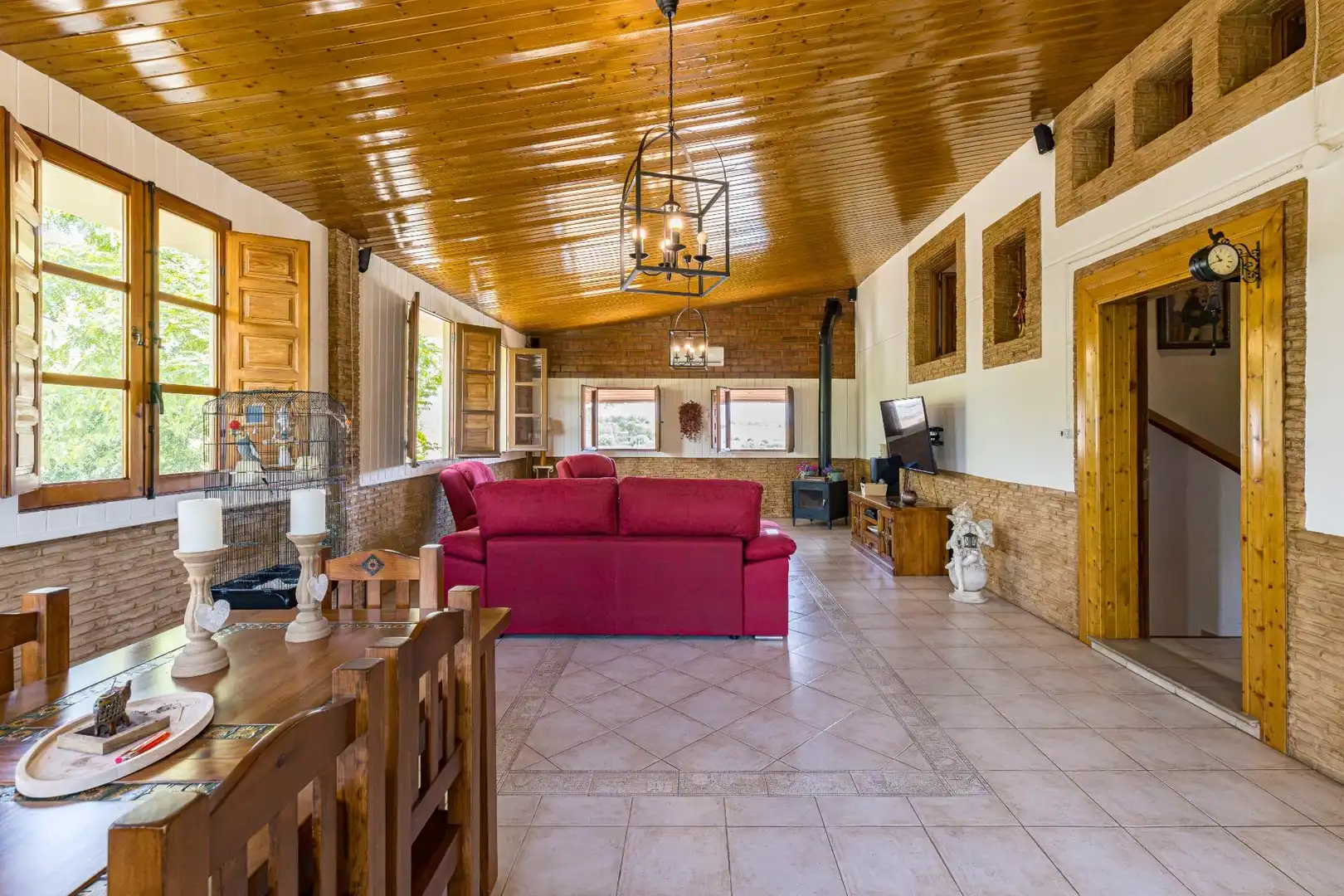 Sala d'estar de Casa o xalet en venda en Molina de Segura amb Aire condicionat, Jardí privat i Terrassa