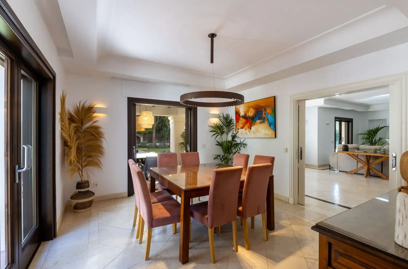Comedor de Casa o chalet de alquiler en Estepona con Terraza