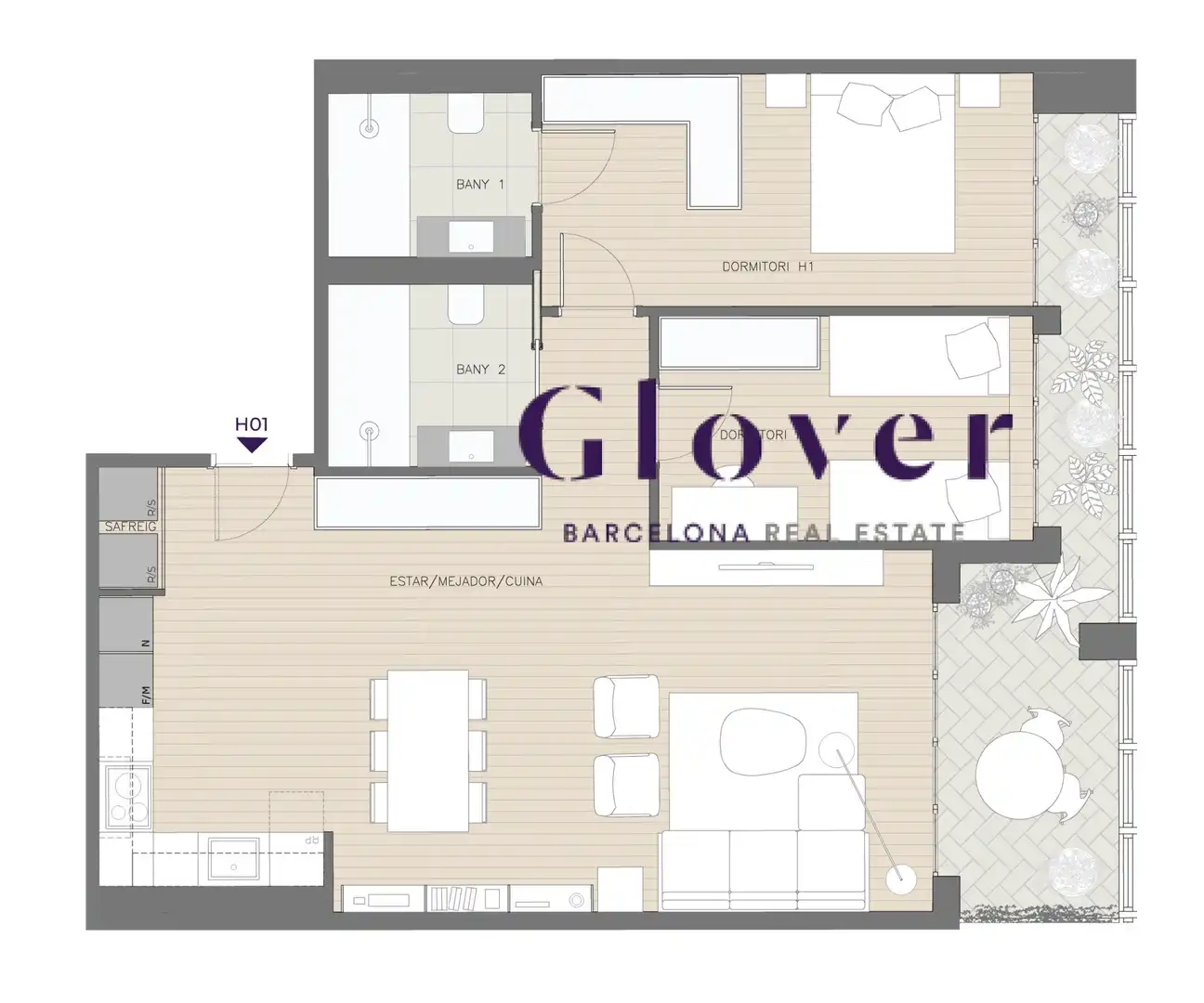 Büro zum Verkauf in Sant Gervasi- Galvany