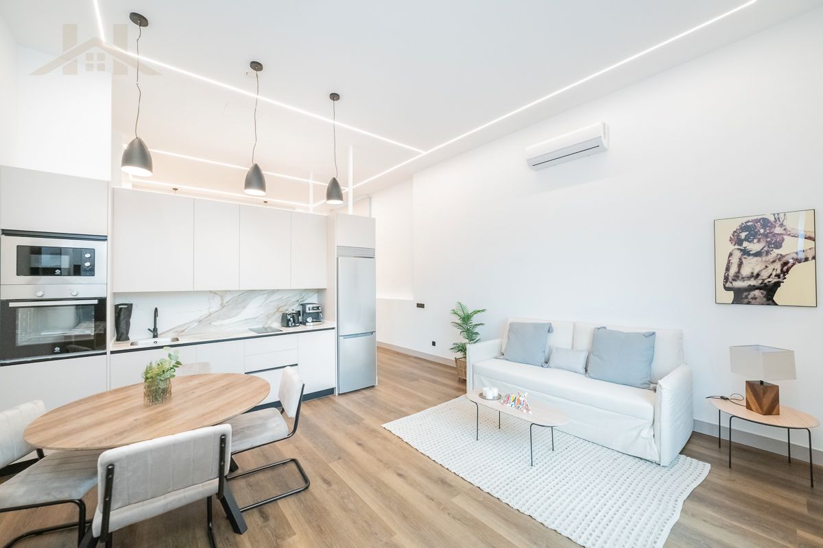 Sala d'estar de Loft de lloguer en Brunete amb Aire condicionat, Calefacció i Jardí privat