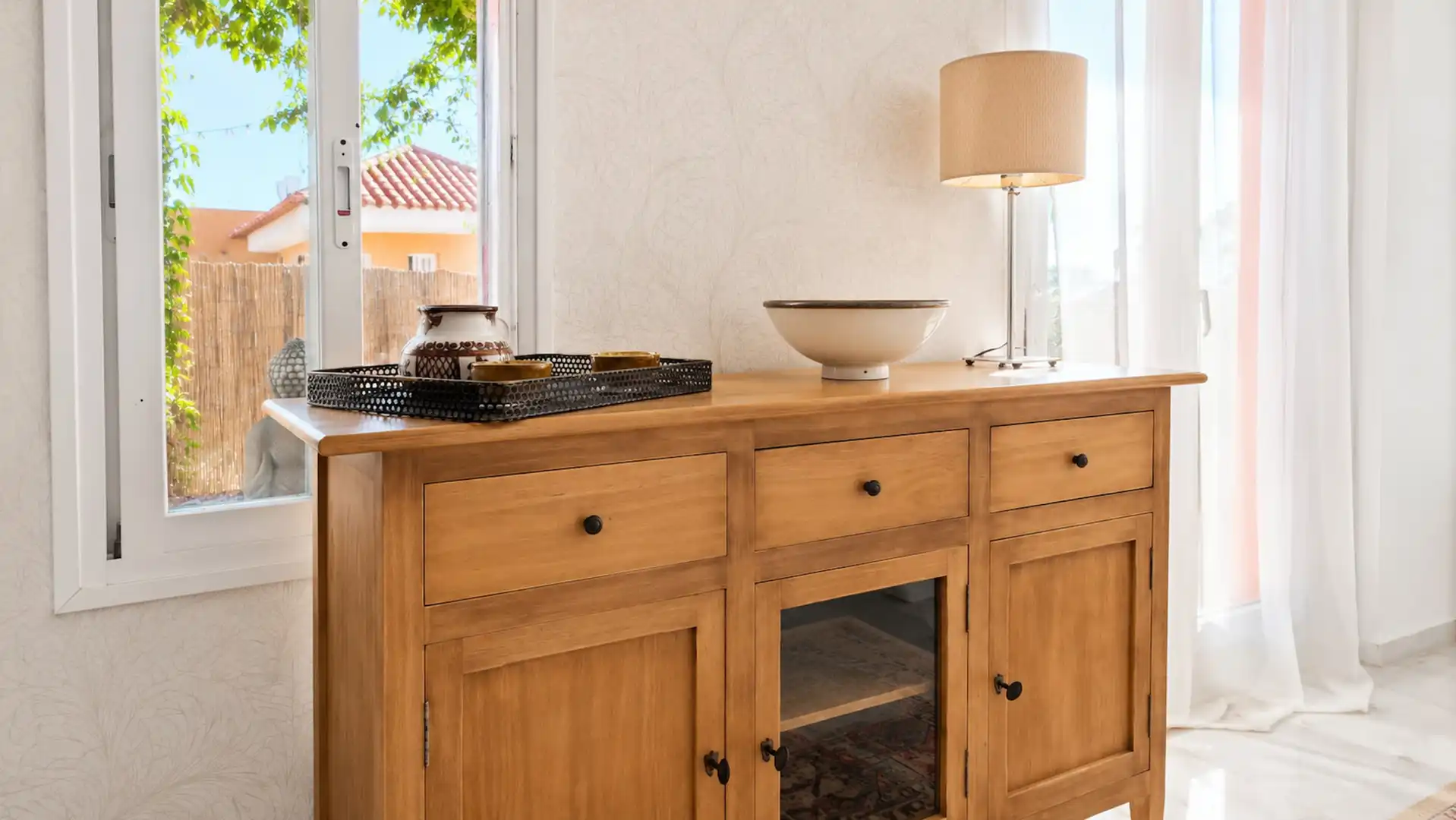 Esszimmer von Maisonette zum Verkauf in Manilva mit Privatgarten, Terrasse und Schwimmbad