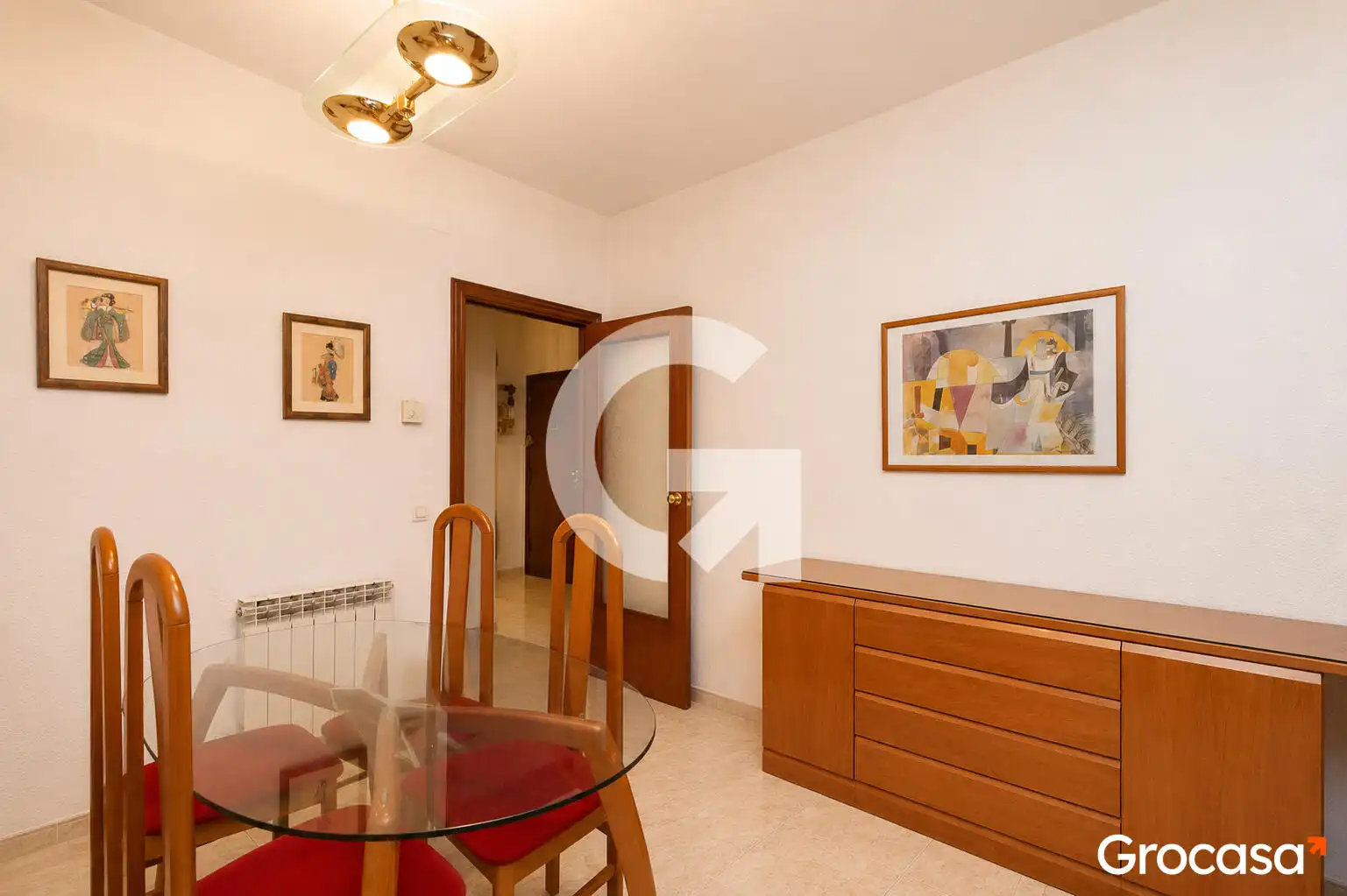 Sala de estar de Piso en venta en Sant Vicenç Dels Horts con Calefacción, Amueblado y Horno