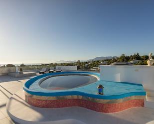 Swimming pool of Attic for sale in Marbella  with Air Conditioner, Heating and Terrace