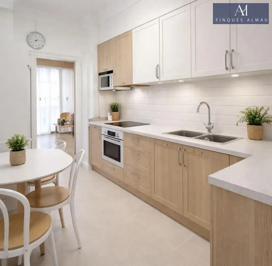Kitchen of Flat for sale in Sant Pere de Ribes  with Terrace, Storage room and Furnished