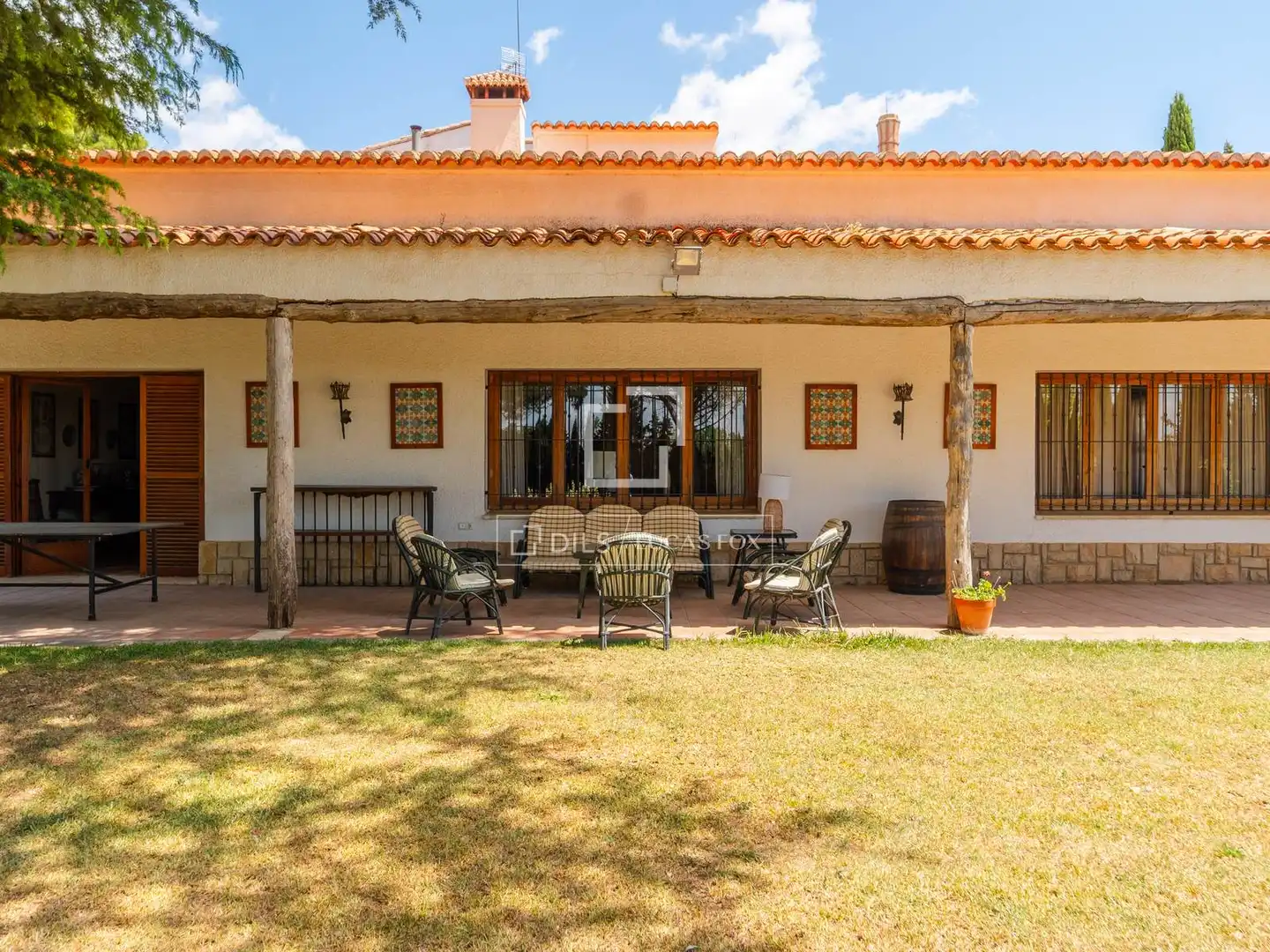 Terrassa de Finca rústica en venda en Requena amb Calefacció, Jardí privat i Terrassa