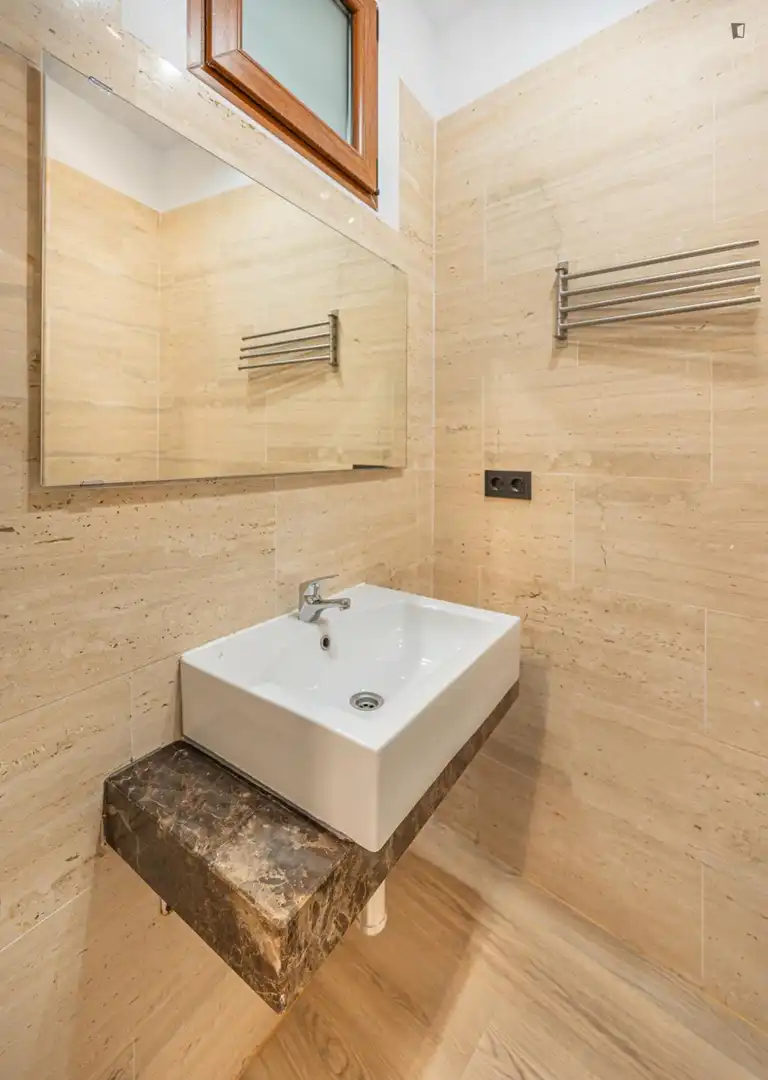 Bany de Apartament de lloguer en Málaga amb Aire condicionat, Moblat i Forn
