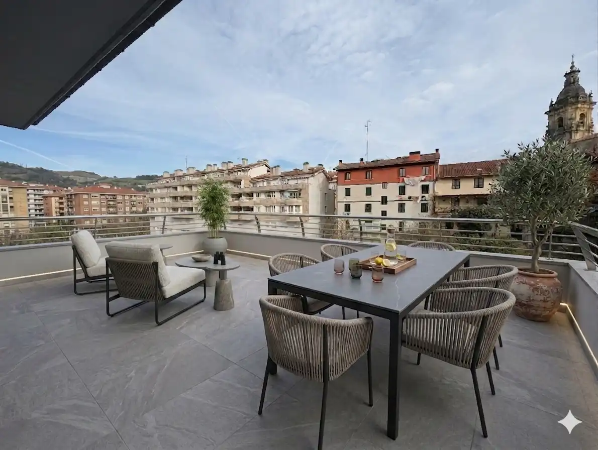 Terraza de Piso en venta en Usurbil con Calefacción, Terraza y Trastero