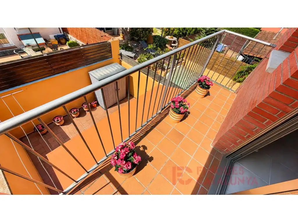 Balcony of Houses for sale in Vilablareix  with Air Conditioner and Heating