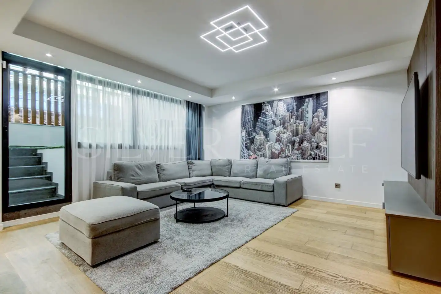 Wohnzimmer von Erdgeschoss zum Verkauf in Castelldefels mit Klimaanlage, Heizung und Terrasse