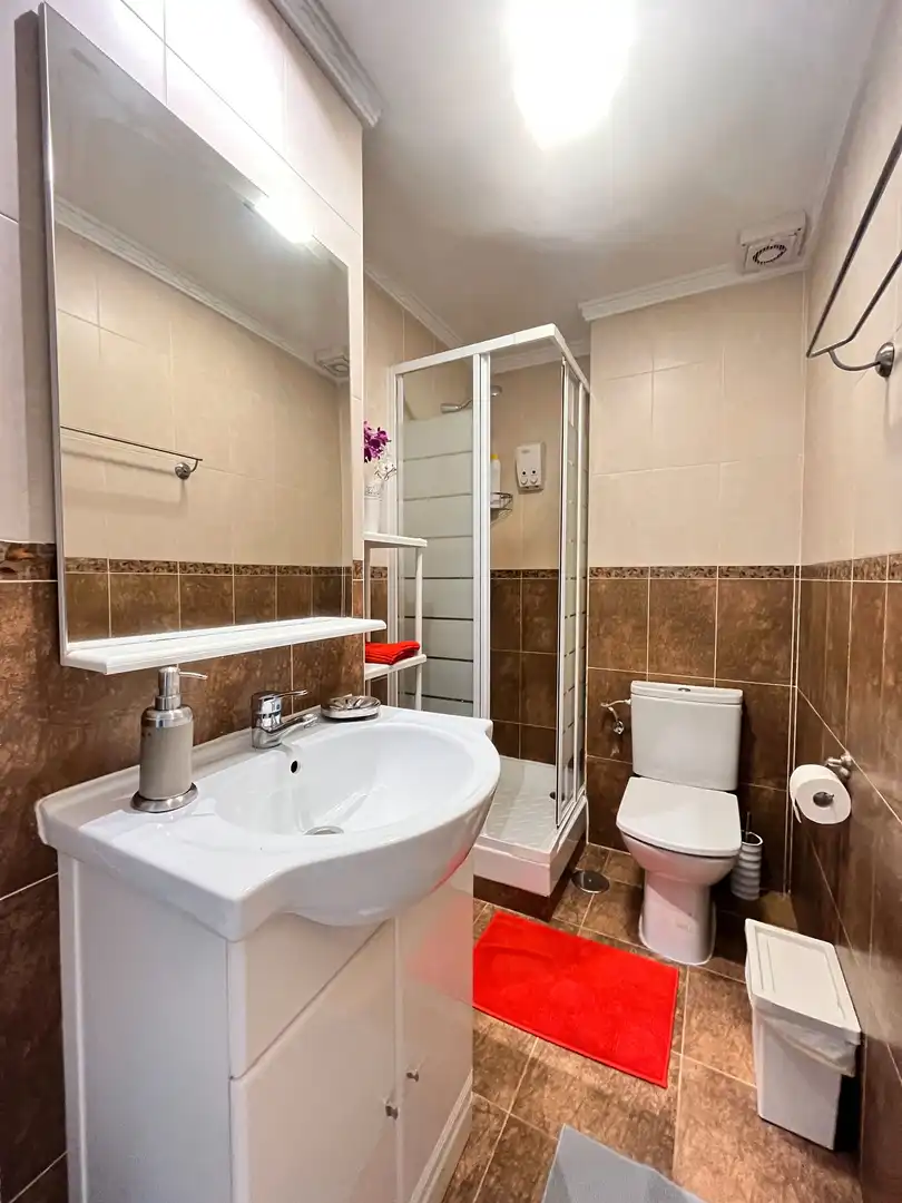 Baño de Piso de alquiler en Madrid con Aire acondicionado, Terraza y Amueblado