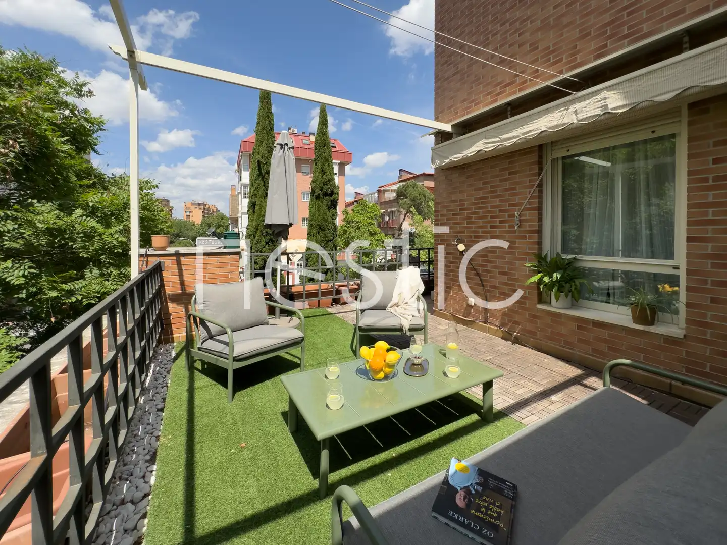 Terraza de Apartamento de alquiler en Madrid con Aire acondicionado, Calefacción y Terraza