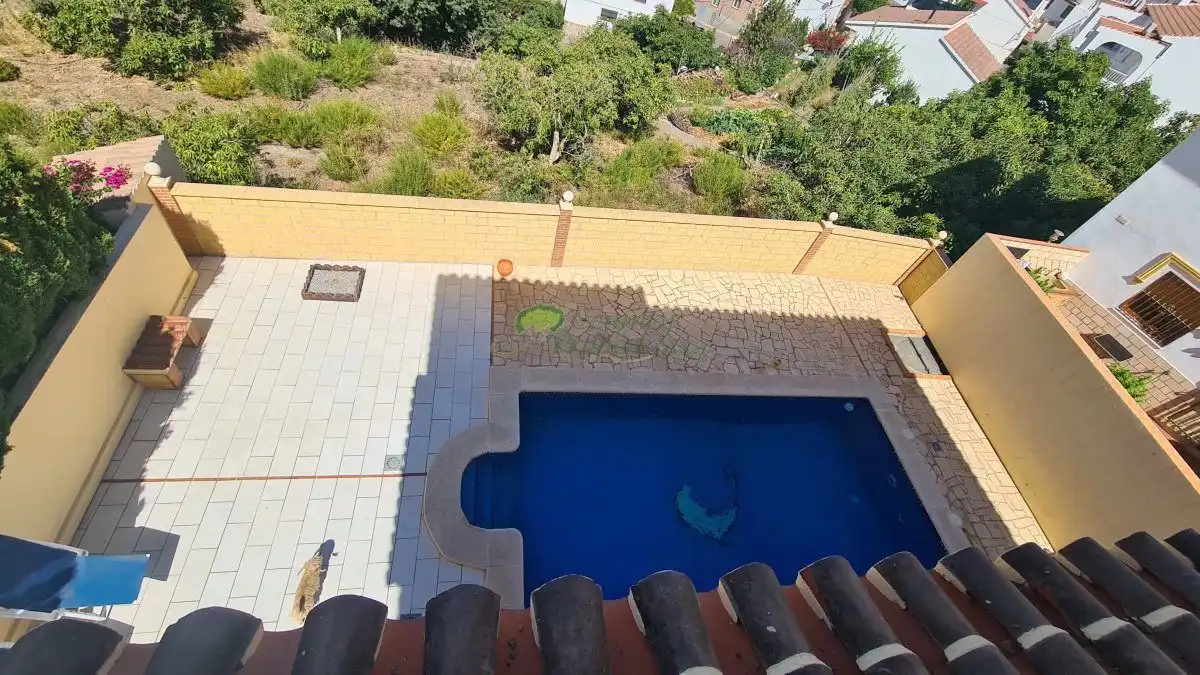 Swimming pool of Houses for sale in Canillas de Albaida  with Air Conditioner, Terrace and Storage room