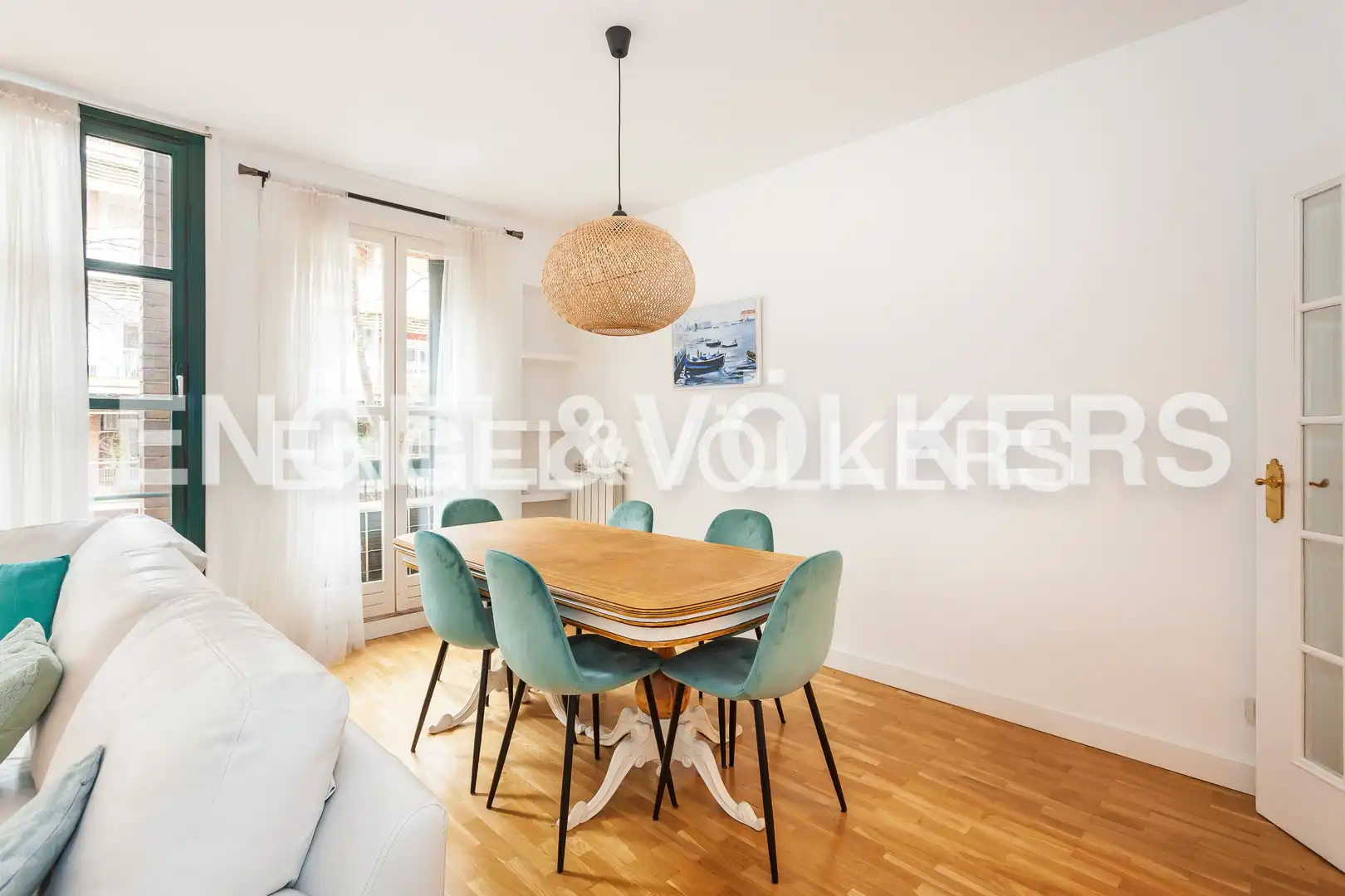 Dining room of Flat for sale in Madrid  with Air Conditioner, Heating and Private garden