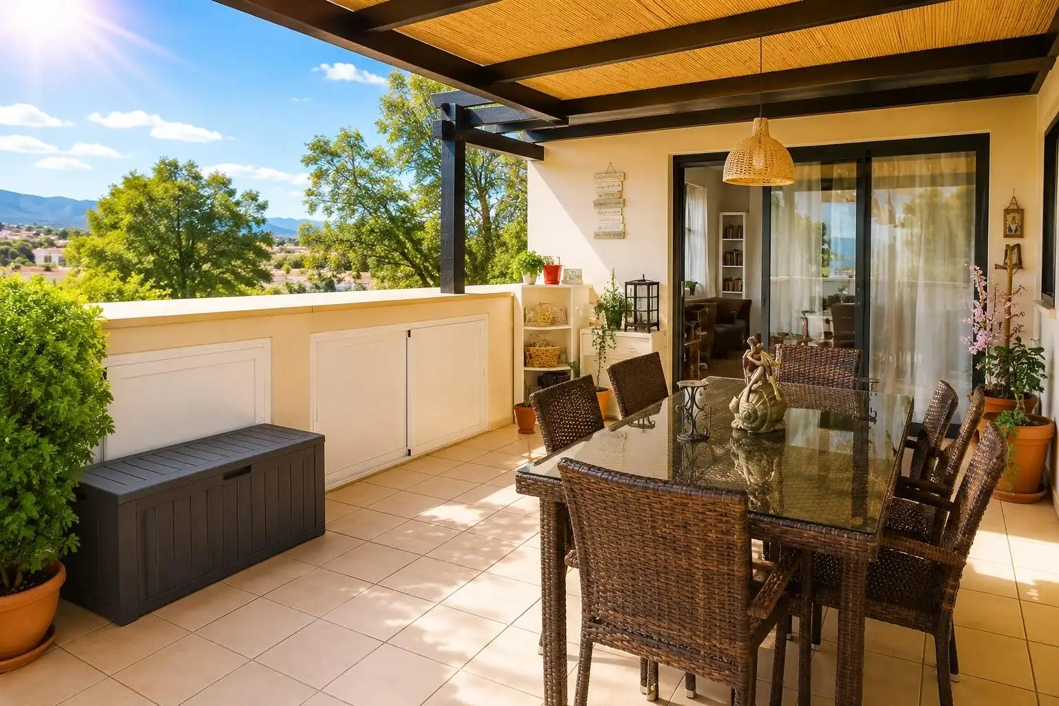 Terrasse von Wohnung zum Verkauf in Murcia mit Klimaanlage, Heizung und Privatgarten