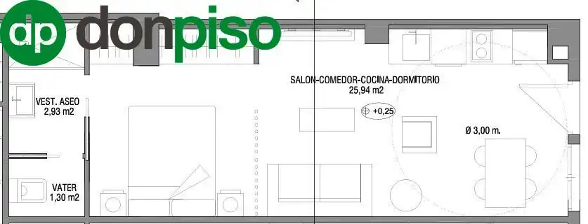 Study for sale in Granada  with Air Conditioner, Heating and Furnished
