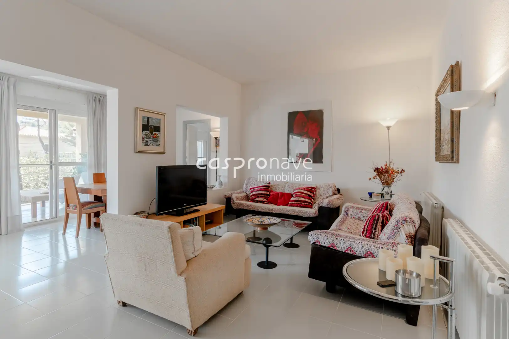 Wohnzimmer von Haus oder Chalet zum Verkauf in Benicasim / Benicàssim mit Heizung, Privatgarten und Terrasse