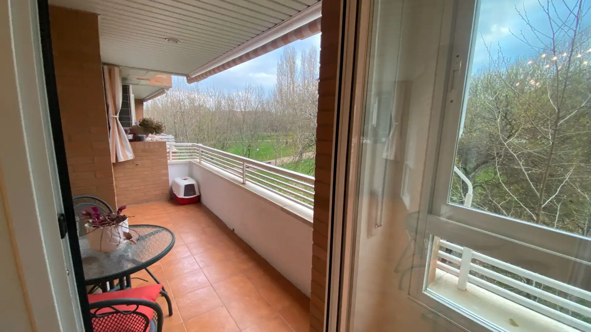 Terrasse von Wohnung zum Verkauf in  Logroño mit Heizung, Parkett und Terrasse