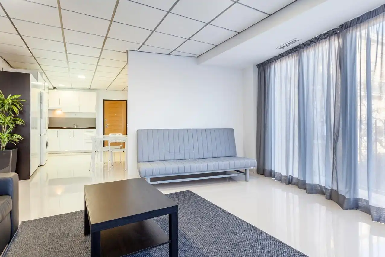 Sala de estar de Apartamento de alquiler en Valencia con Aire acondicionado, Calefacción y Amueblado
