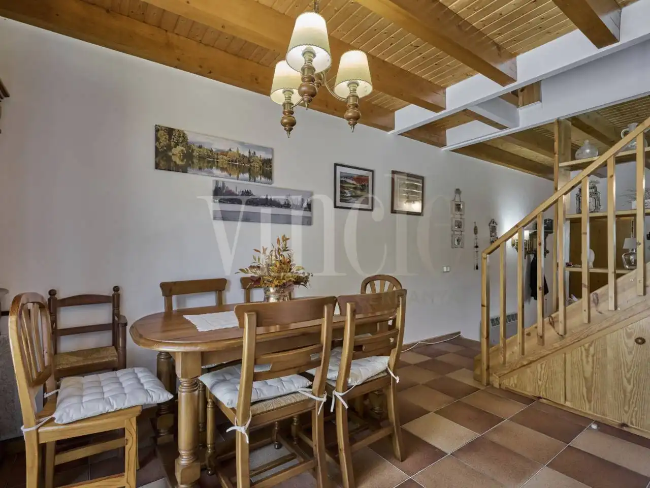 Dining room of Detached homes for sale in Puigcerdà  with Heating, Parquet flooring and Terrace