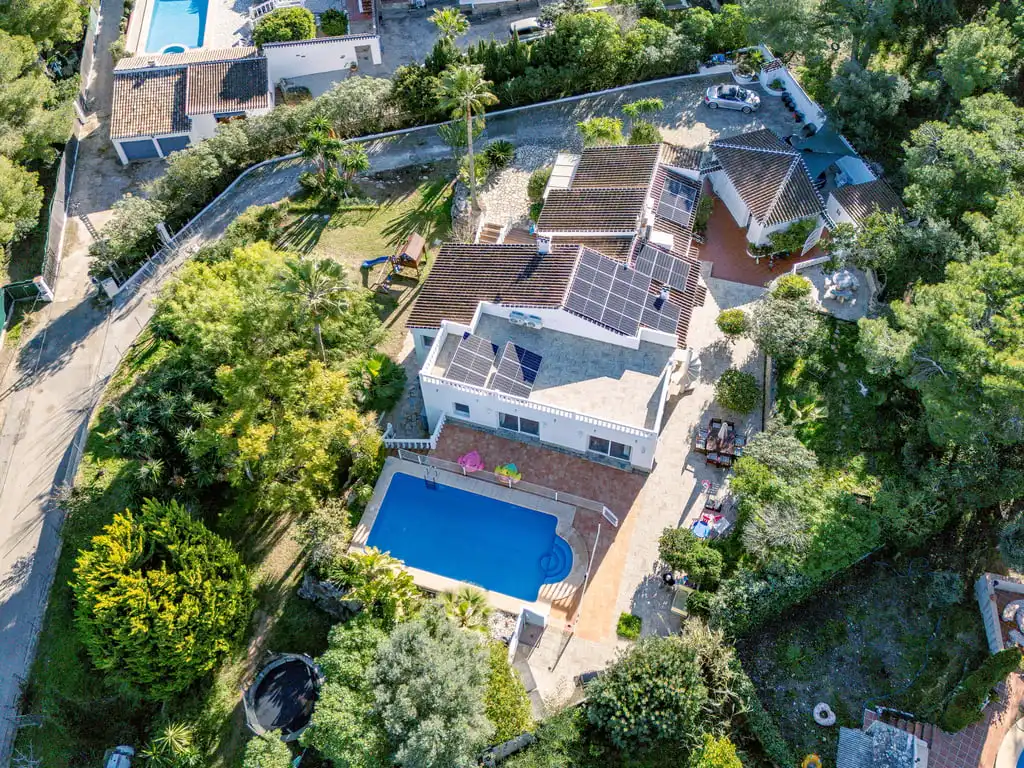 Vista exterior de Casa o chalet en venta en Jávea / Xàbia con Aire acondicionado, Jardín privado y Terraza
