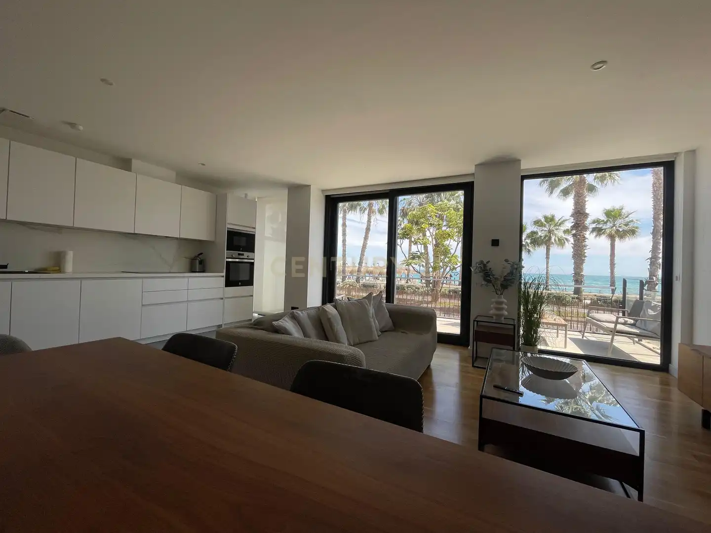 Sala de estar de Apartamento de alquiler en Málaga con Aire acondicionado, Lavadora y Microondas