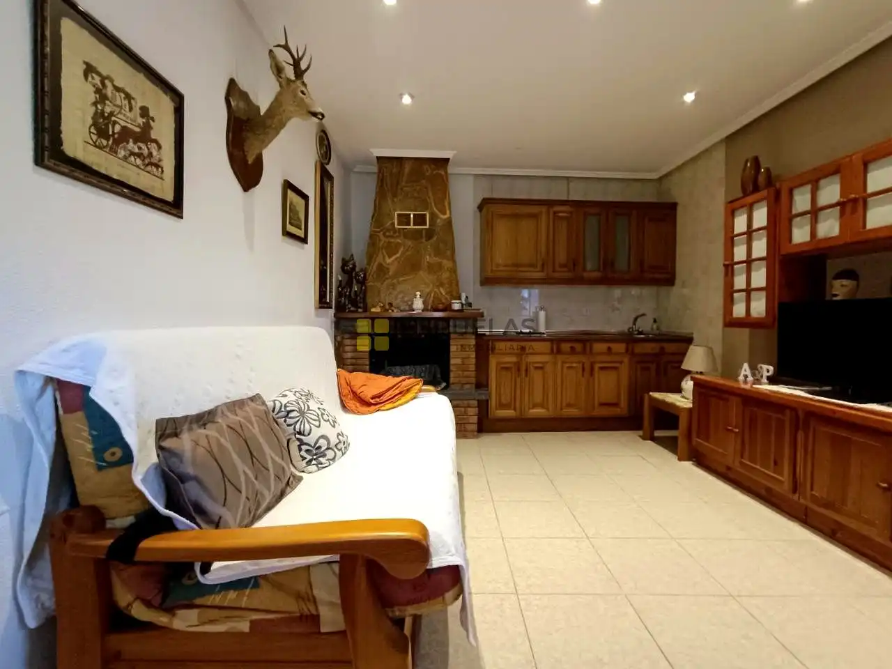Sala de estar de Finca rústica en venta en Herce con Jardín privado, Terraza y Trastero