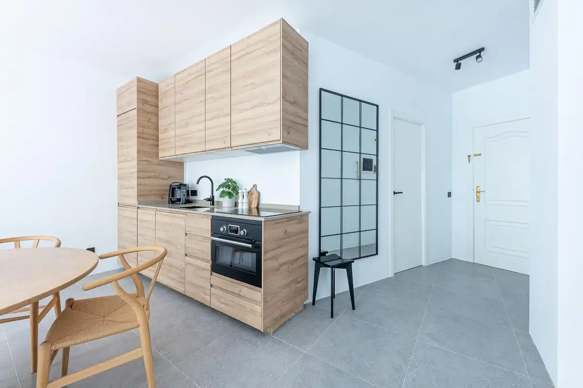 Kitchen of Flat for rent in Marbella  with Air Conditioner, Heating and Terrace